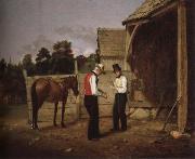 unknow artist Peasant bargaining china oil painting reproduction